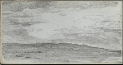 Quaderno degli schizzi, pagina 34: Studio di paesaggio da Ernest Meissonier