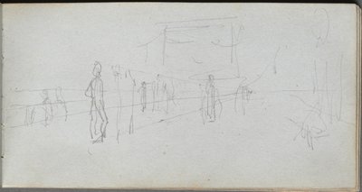 Quaderno degli schizzi, pagina 40: Studio prospettico da Ernest Meissonier