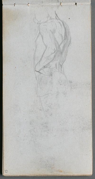 Quaderno degli schizzi, pagina 51: Studio di figura da Ernest Meissonier