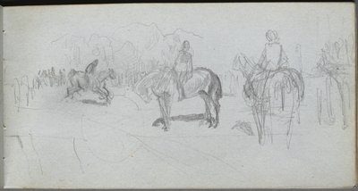 Taccuino, pagina 52: Studio di figura da Jean Louis Ernest Meissonier
