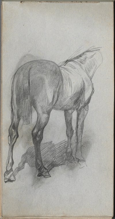 Taccuino, pagina 76: Studio di un Cavallo da Jean Louis Ernest Meissonier