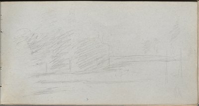 Taccuino, pagina 78: Studio di paesaggio da Jean Louis Ernest Meissonier
