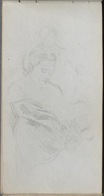 Taccuino, pagina 82: Studio di figure da Jean Louis Ernest Meissonier