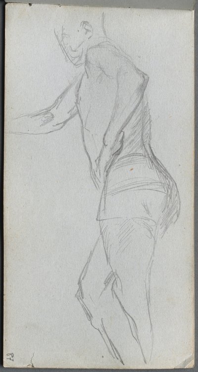 Taccuino, pagina 87: Studio di figura da Jean Louis Ernest Meissonier