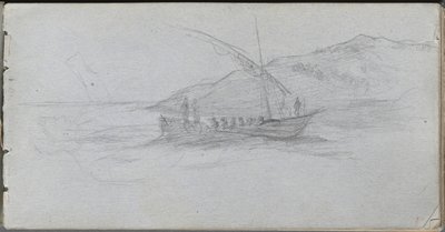Taccuino, pagina 88: Paesaggio marino e figura da Ernest Meissonier