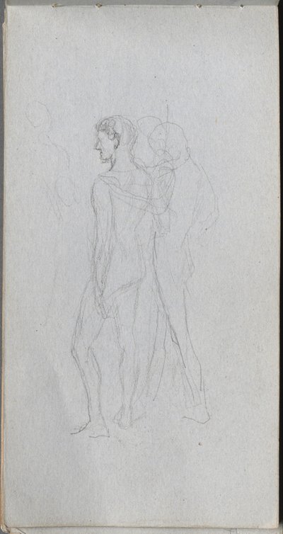 Taccuino degli schizzi, pagina 92: due nudi da Ernest Meissonier