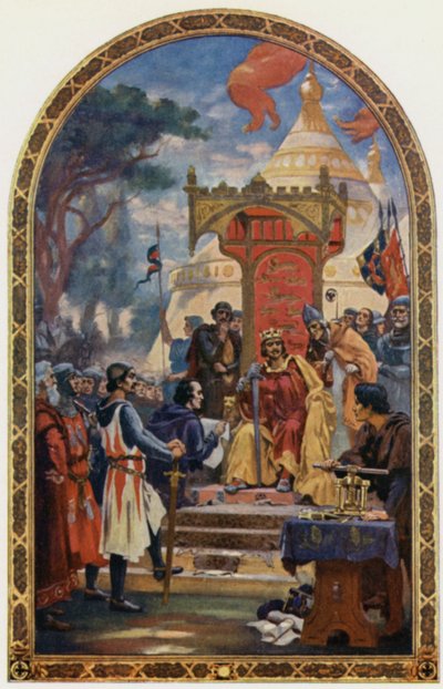 Re Giovanni firma la Magna Carta da Ernest Normand