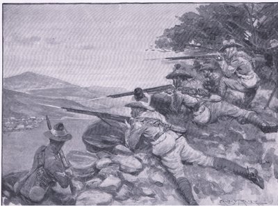 Dando loro una possibilità, da Dopo Pretoria: La guerra di guerriglia pubblicata da Harmsworth Bros Limited, 1901 da Ernest Prater