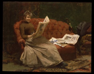 Signora che legge da Ernest Sigismund Witkamp