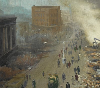 Il Nuovo Ordine in Europa, Coventry Bombardata Novembre 1940 da Ernest Townsend