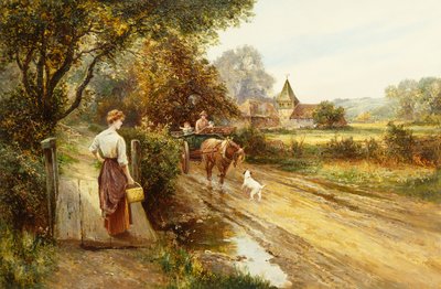 Un incontro sulla strada, c.1900 da Ernest Walbourn