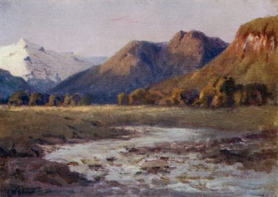 le pianure tra gli altopiani, Ande meridionali da Ernest William Christmas
