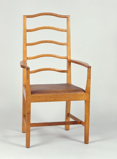 Poltrona, progettata nel 1903, realizzata nel laboratorio di Peter Waals da Ernest William Gimson