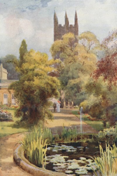 Giardini botanici e Torre di Magdalen da Ernest William Haslehust