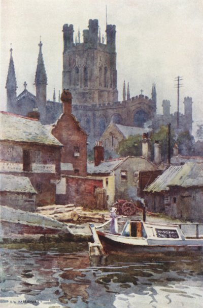 Cattedrale di Chester dal Canale da Ernest William Haslehust