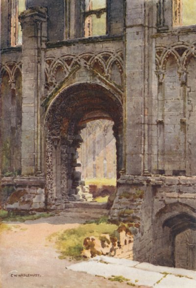 Porta della Cappella di Santa Maria, Abbazia di Glastonbury da Ernest William Haslehust