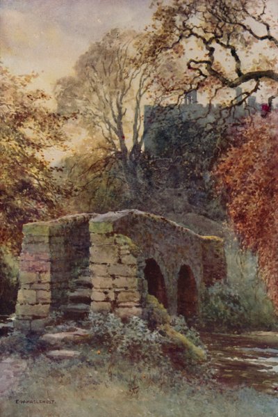 Il ponte di Dorothy Vernon, Haddon da Ernest William Haslehust