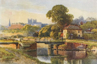 Exeter dal Canale da Ernest William Haslehust