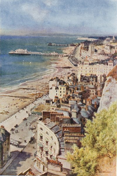 Hastings e St. Leonards dal Castello da Ernest William Haslehust