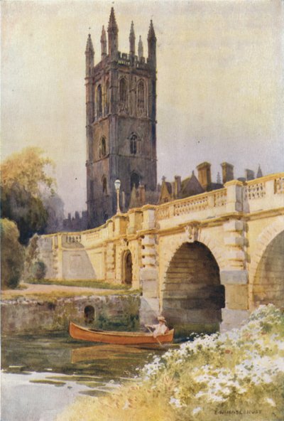 Ponte e Torre di Magdalen da Ernest William Haslehust