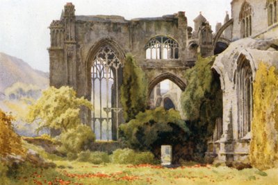 Abbazia di Melrose: Coro e transetto nord da Ernest William Haslehust