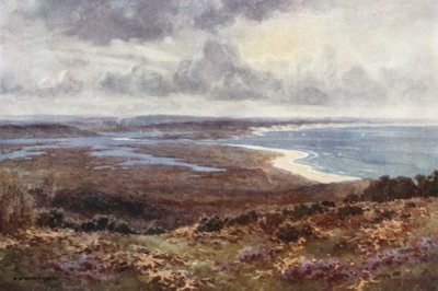 Porto di Poole da Studland da Ernest William Haslehust