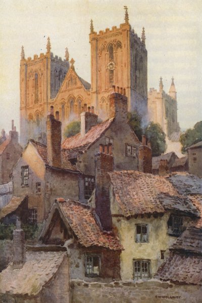 Ripon: La Cattedrale dalla Città Vecchia da Ernest William Haslehust