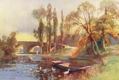 Fiume Tamigi: Ponte di Chertsey da Ernest William Haslehust
