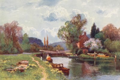 Fiume Tamigi: Hurley Lock da Ernest William Haslehust