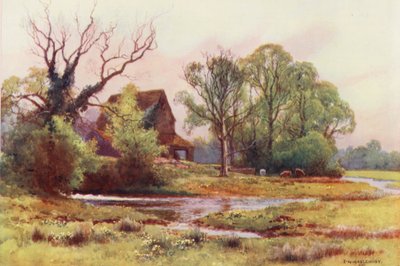 Fiume Tamigi: Mulino di Upper Somerford da Ernest William Haslehust