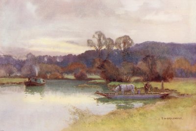Fiume Tamigi: Vista dei boschi di Nuneham da Ernest William Haslehust