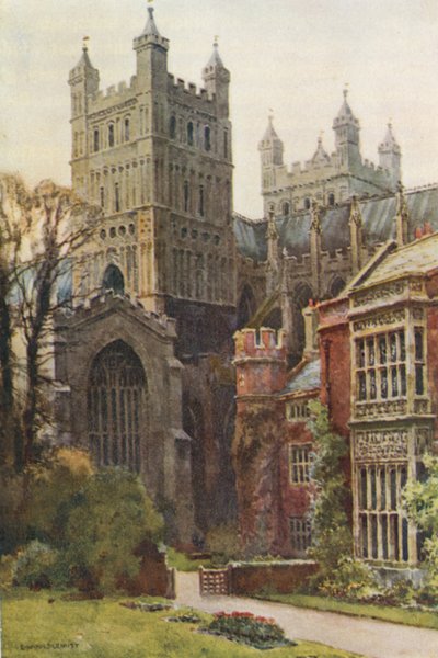 La Cattedrale dai Giardini del Palazzo da Ernest William Haslehust