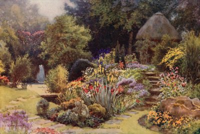 Il giardino giapponese, Rufford Abbey da Ernest William Haslehust