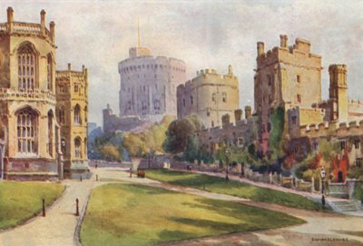Il Cortile Inferiore, Castello di Windsor da Ernest William Haslehust
