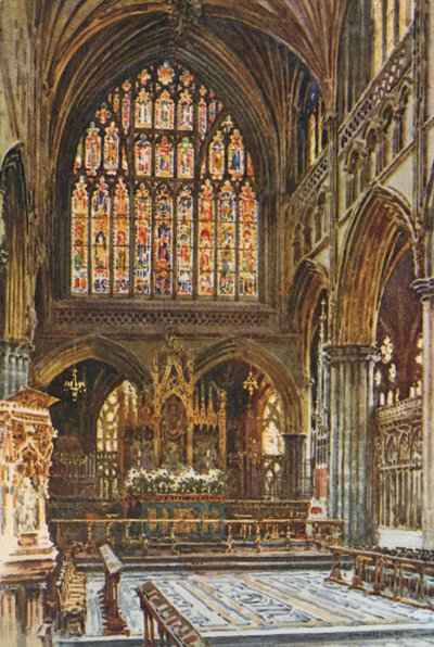 Il Santuario, Cattedrale di Exeter da Ernest William Haslehust