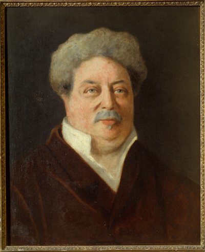 Ritratto di Alexandre Dumas Padre (1802-1870) da Ernestine Philippain