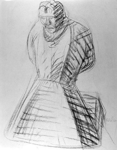 Un Monaco in Preghiera da Ernst Barlach