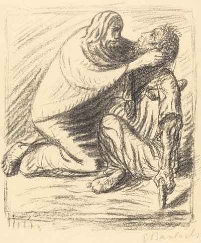 Beati i misericordiosi, pubblicato 1916 da Ernst Barlach