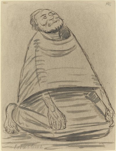 Uomo in ginocchio da Ernst Barlach