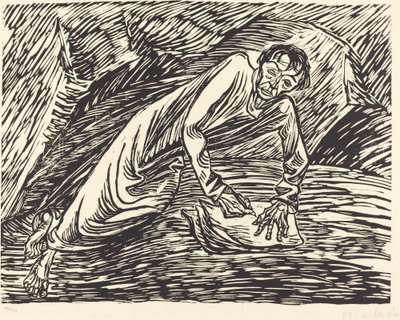 Il Profeta Scrivente (San Giovanni a Patmos) da Ernst Barlach