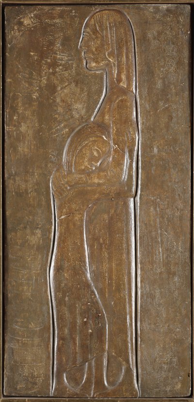 Vedova e figlia: Studio per il memoriale dei morti della prima guerra mondiale da Ernst Barlach
