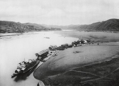 Kuei kiang, Kuangsi, Fiume Kuei, Barche lungo le rive da Ernst Boerschmann