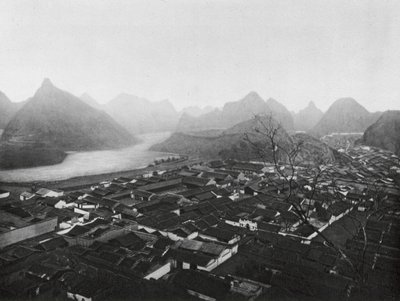 Kueilinfu, Kuangsi, Kueilin, la capitale provinciale, Vista verso nord-ovest da Ernst Boerschmann