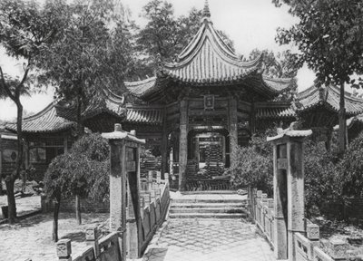 Sianfu, Li pai sze, Shensi, Corte principale della Grande Moschea da Ernst Boerschmann