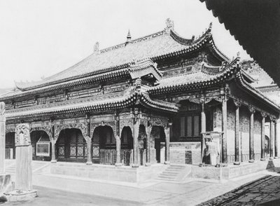 Wu tai shan, Hien tung sze, Shansi, Grande Sala della Preghiera da Ernst Boerschmann