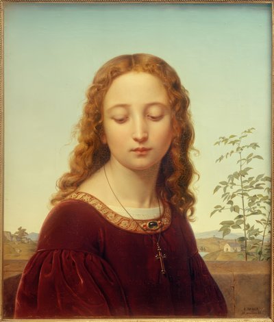 Ritratto di una giovane ragazza da Ernst Deger