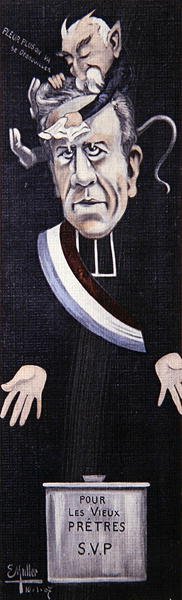 Abate Lemire confortato da Georges Clemenceau da Ernst Emmanuel Muller