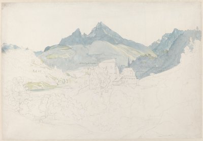 Berchtesgaden con il picco del Watzmann in lontananza da Ernst Fries