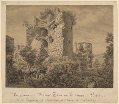 Der Gesprengte und der Bibliotheke Thurm von Heidelberger Schloß da Ernst Fries
