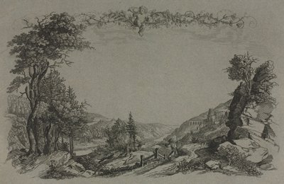 Sei vedute del castello di Heidelberg: Copertina, scena di caccia da Ernst Fries